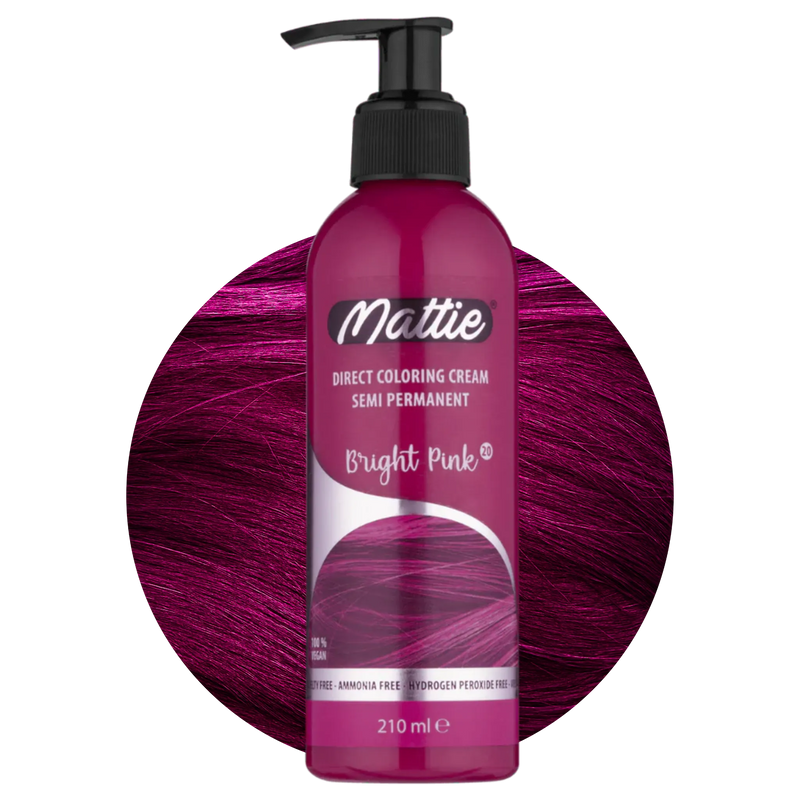 Mattie Bright Pink - Direct Vegan Kleurcrème Semi-Permanent 210ml