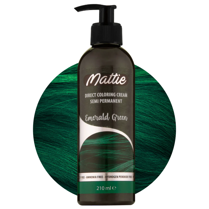 Mattie Emerald Green - Direct Vegan Kleurcrème Semi-Permanent 210ml