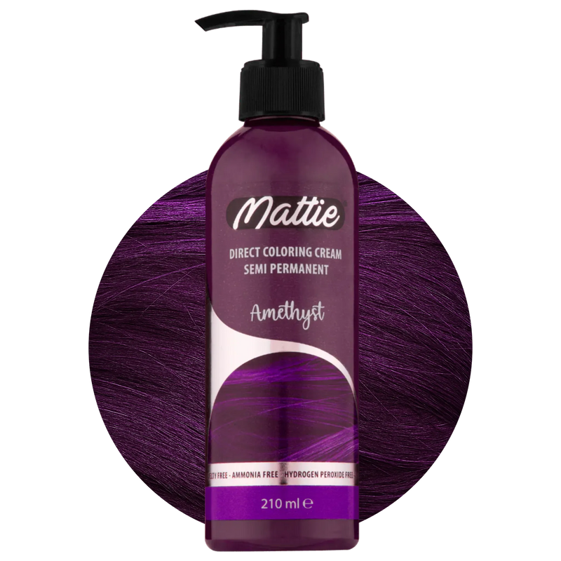 Mattie Amethyste - Direct Vegan Kleurcrème Semi-Permanent 210ml