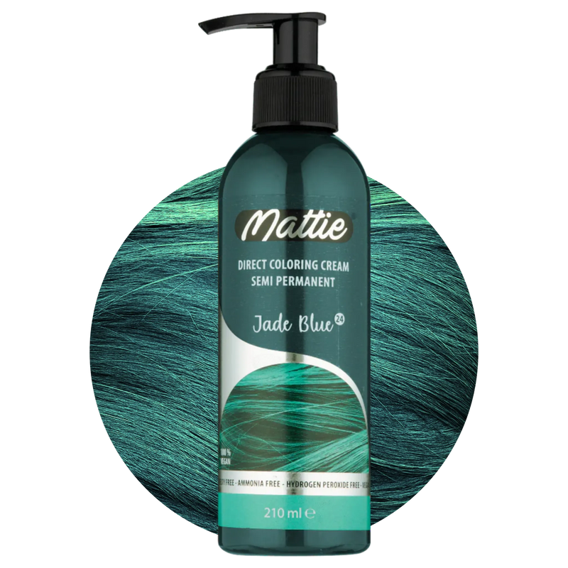 Mattie Jade Blue - Direct Vegan Kleurcrème Semi-Permanent 210ml