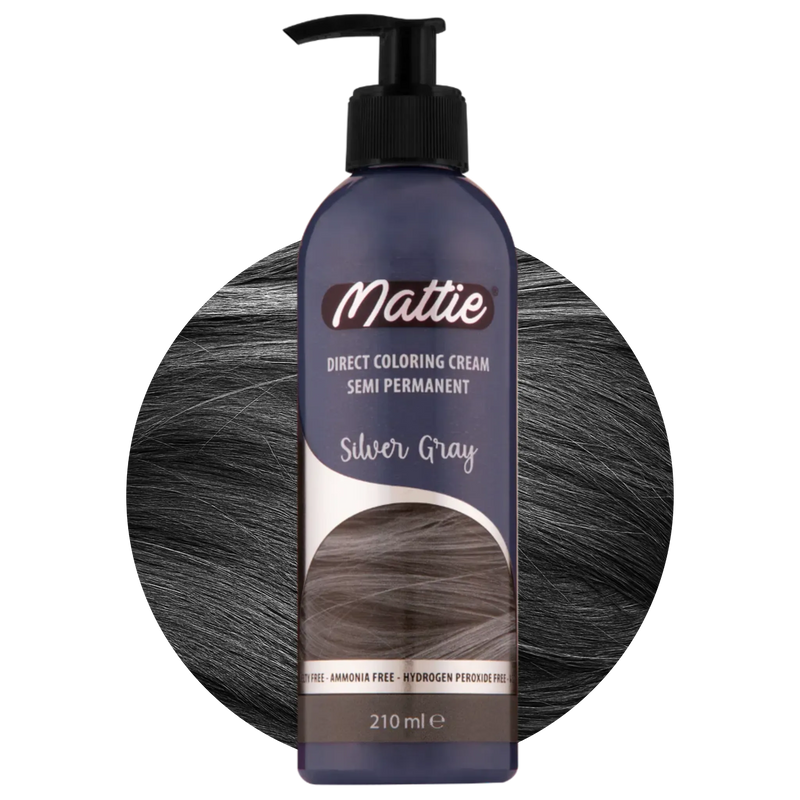 Mattie Silver Gray - Direct Vegan Kleurcrème Semi-Permanent 210ml
