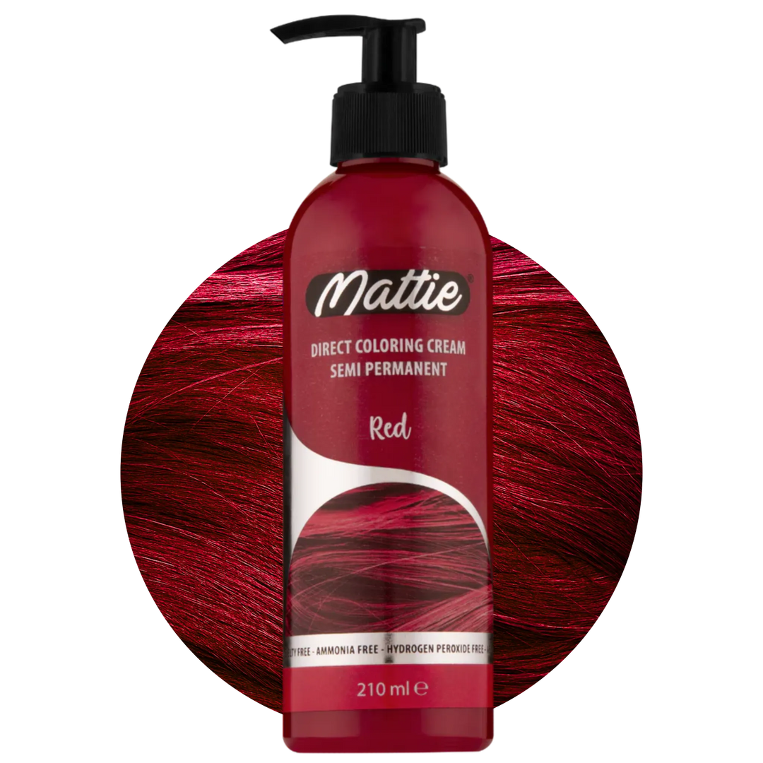 Mattie Red - Vegan Semi-Permanente Directe Kleuring Haarverfcrème 210 ml