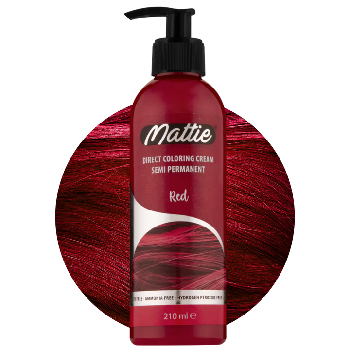 Mattie Red - Vegan Semi-Permanente Directe Kleuring Haarverfcrème 210 ml