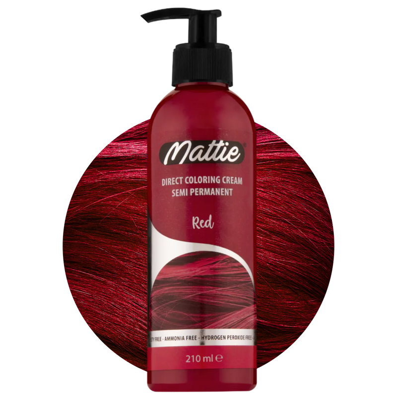 Mattie Red - Direct Vegan Kleurcrème Semi-Permanent 210ml
