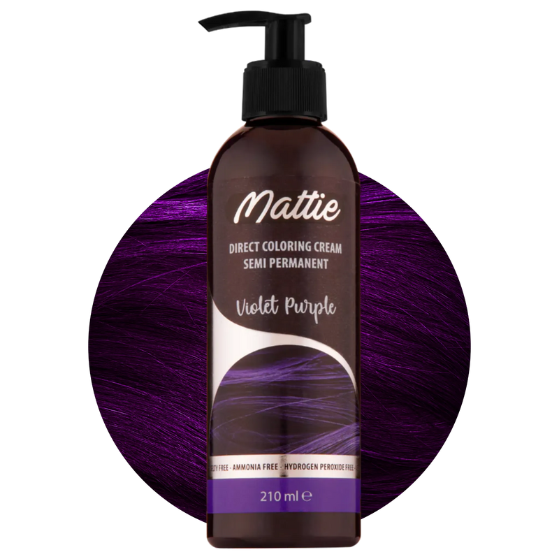 Mattie Violet Purple - Direct Vegan Kleurcrème Semi-Permanent 210ml