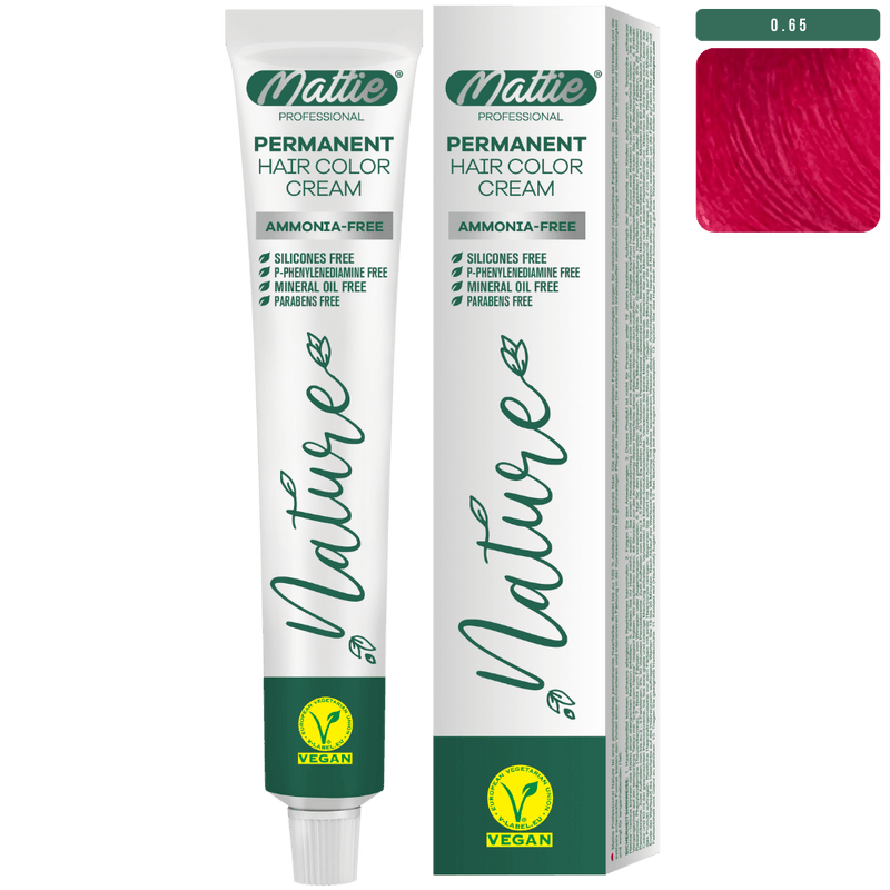 Mattie Professional Nature (0.65) Special Pink - Vegan Permanent Color Cream 60ml
