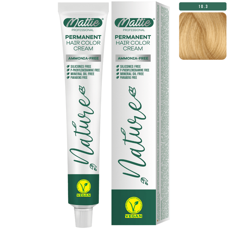 Mattie Professional Nature (10.3) Champagne Blond - Vegan Permanente Kleurcrème 60ml