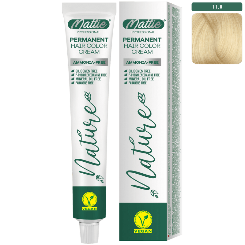Mattie Professional Nature (11.0) Platinum - Vegan Permanente Kleurcrème 60ml