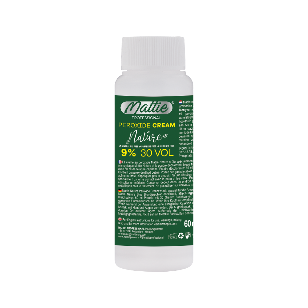 Mattie Professional Nature - 9% (30 VOL) Peroxide Crème Vegan 60ml