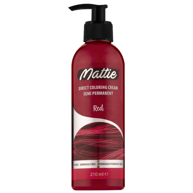 Mattie Red - Direct Vegan Kleurcrème Semi-Permanent 210ml