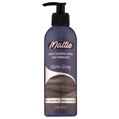 Mattie Silver Gray - Direct Vegan Kleurcrème Semi-Permanent 210ml