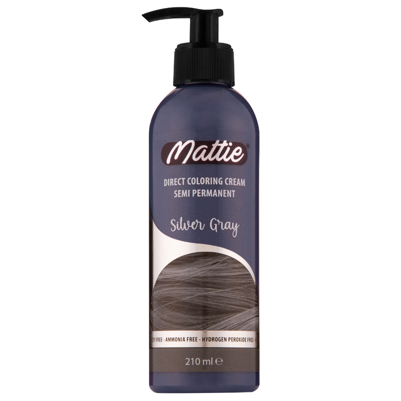 Mattie Silver Gray - Direct Vegan Kleurcrème Semi-Permanent 210ml