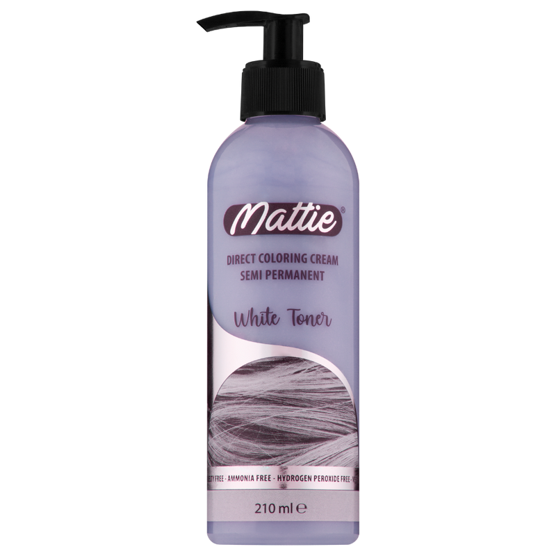 Mattie White Toner - Direct Vegan Kleurcrème Semi-Permanent 210ml